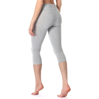 Afbeelding van Merry Style MS MS10 220 LE Dames 3/4 Leggings Sport Vrijetijdsbroek Capri Viscose Sporbroek Yogabroek Zwart S