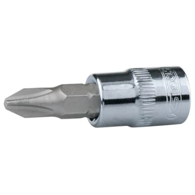 Afbeelding van KS Tools Socket, on Tag 1/2 &quot;CHROMEplus bit dop, PH3, op hanger, kleurloos, inch