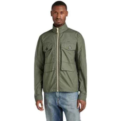 Afbeelding van G Star LONG Pocket Track Overshirt Jas, Heren, Maat: Medium, Lt hunter
