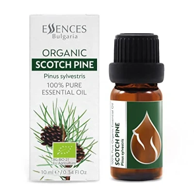 Afbeelding van Essences Bulgaria Biologische Grove Den Essentiële Olie 10ml Pinus Sylvestris 100% Puur en Natuurlijk Onverdund Therapeutische kwaliteit Familiebedrijf Met stoom gedestilleerd Niet GMO