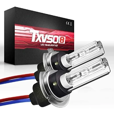 Afbeelding van Sipobuy H7 55 W verborgen xenon lampen, vervangingslamp, metalen voet, 8000 K, ijsblauw, 2 stuks / set