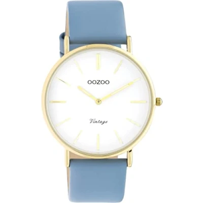 Afbeelding van OOZOO Vintage series Zilverkleurige horloge met chili peper rode leren band C20324
