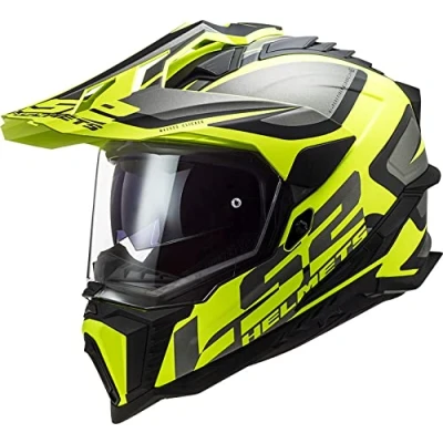 Afbeelding van LS2 MX701 Explorer HPFC Alter Motorcross Helm, zwart geel, afmeting 2XL voor man