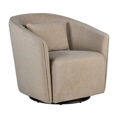 Afbeelding van Quax Fauteuil Gomi Swivel &amp; Gliding Mohair Latte