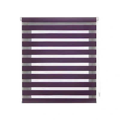 Afbeelding van Decorblind Dubbellaags rolgordijn, zonder gereedschap en boren, afmetingen rolgordijn: 97 x 180 cm breedte lengte/afmetingen stof: 94 175 cm, violet