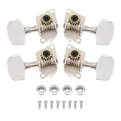 Afbeelding van Ukulele Tuning Pegs, 2L2R Classical Style Pegs Machine Heads for DIY Parts (Silver)