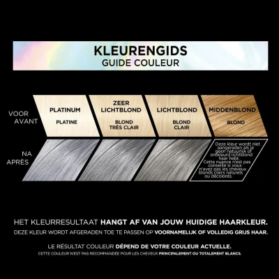 Afbeelding van 3x L&#039;Oréal Preference Vivids Permanente Haarkleuring 10.112 Silver Grey