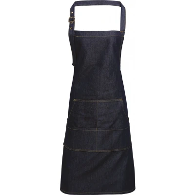 Afbeelding van Premier Schort met bovenstuk &quot;Denim&quot; PR126 Indigo Denim