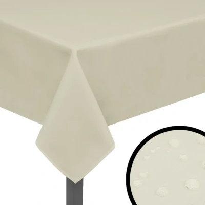 Afbeelding van Tafelkleden 5 stuks créme 170x130 cm
