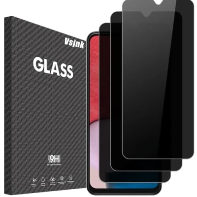Afbeelding van Vsjnk 3 stuks Privacy Screen Protector voor Samsung Galaxy A12 / A13 4G 5G A32 A02s A03s anti Spy gehard glas Film HD kras verbrijzeling
