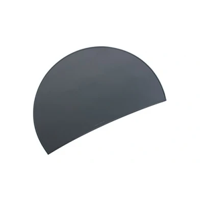 Afbeelding van Läufer 49749 Durella Rondo bureauonderlegger, halfrond, antislip onderlegger, grafiet zwart, 73 x 48 cm, medium