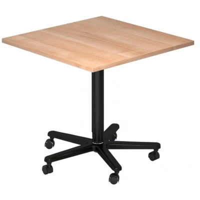 Afbeelding van Bistro 88Q D Systeem conferentietafel Esdoorn / Zwart