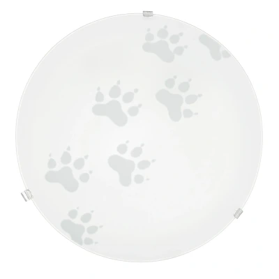 Afbeelding van EGLO Mars Wand en Plafondlamp Ø 24, 5 cm Wit Dierenvoetjes