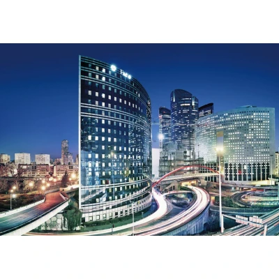 Afbeelding van Komar Fotobehang La Defense 368x254 cm (breedte x hoogte), inclusief pasta (set)
