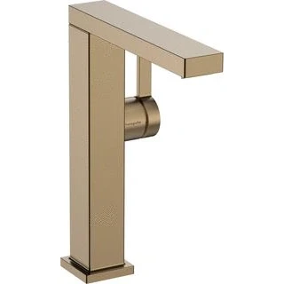Afbeelding van Hansgrohe tecturis e 1 gats wastafelkraan bm 210 fine coolstart met push open draaibare uitloop voorsprong 15 7cm brushed bronze 73063140