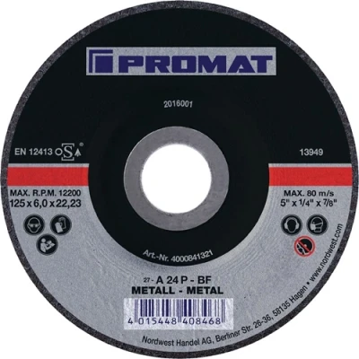 Afbeelding van Promat afbraamschijf metaal 180x8mm