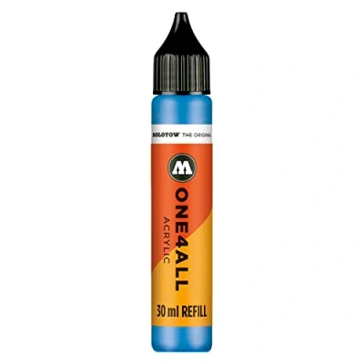 Afbeelding van Molotow ONE4ALL™ 30ml hemelsblauwe navul Inkt op acrylbasis