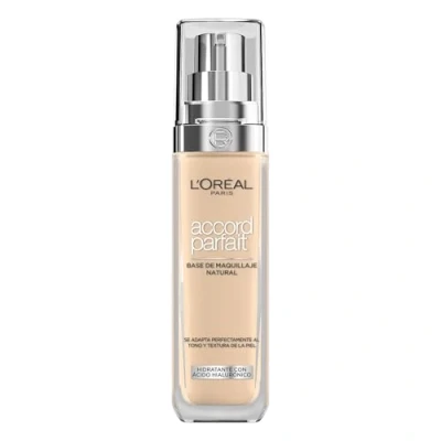 Afbeelding van L’Oréal Paris Accord Parfait Foundation 2N Natuurlijk Dekkende met Hyaluronzuur en SPF 16 30 ml
