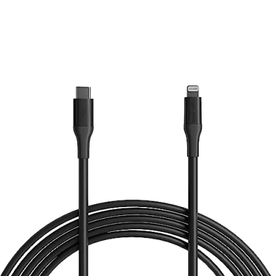 Afbeelding van Amazon Basics USB 2.0 C naar Lightning kabel (met MFi certificering), 3,0 meter, zwart