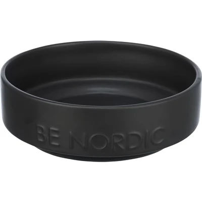 Afbeelding van Trixie Be Nordic Voerbak Hond Keramiek / Rubber Zwart 500 ML 16 CM