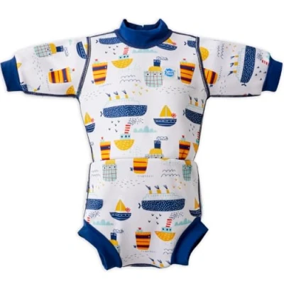 Afbeelding van Splash About Happy Nappy Wetsuit, Tug Boats, 3 8 Maanden