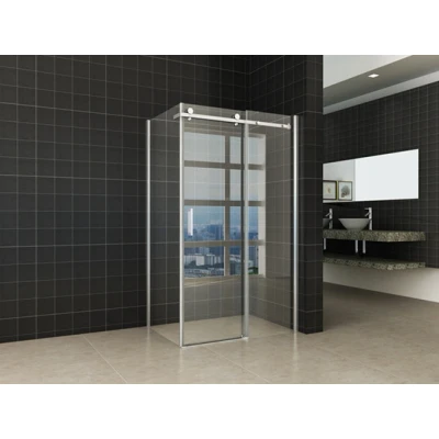 Afbeelding van Xellanz douchedeur + zijwand 1200x800x2000 chr.8mm NANO