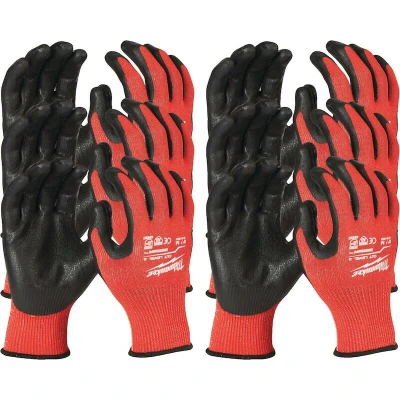 Afbeelding van Milwaukee Gedipte Werkhandschoenen Snijklasse 3/C Mt. 11/XXL (12 Paar)