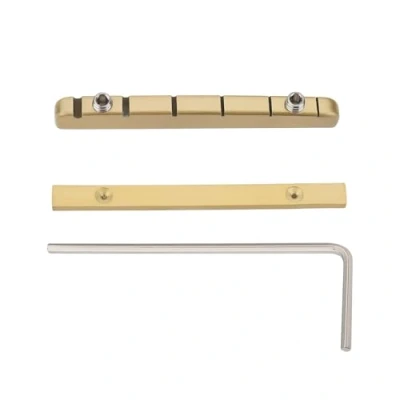 Afbeelding van YINETTECH Elektrische Gitaar Messing Brug Moer 42mm Hoogte Verstelbare 6 String Geschikt voor ST TL Stijl