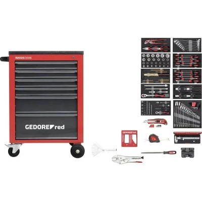 Afbeelding van Gedore RED R21560002 Gereedschapwagen MECHANIC 166 Delig 3301668