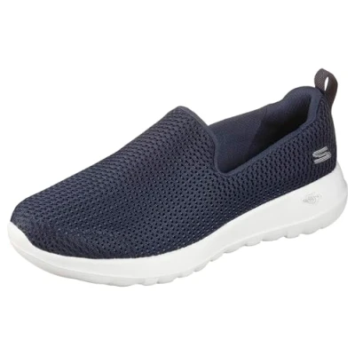 Afbeelding van Skechers Go Walk Joy Slip op Trainers dames, Navy Textile /White Trim, 40.5 EU