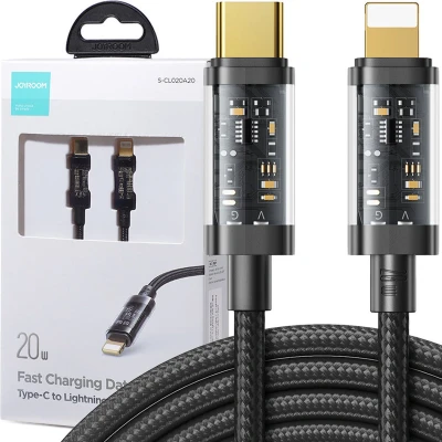 Afbeelding van Joyroom kabel USB Type C Lightning PD 20W 2m zwart (S CL020A20 zwart)
