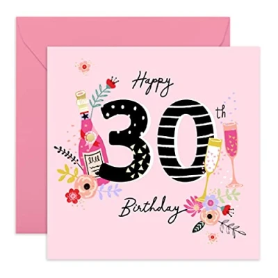 Afbeelding van Central 23 Leuke 30e verjaardagskaart voor vrouwen &#039;Happy 30th Birthday&#039; haar hem Wordt geleverd met schattige stickers