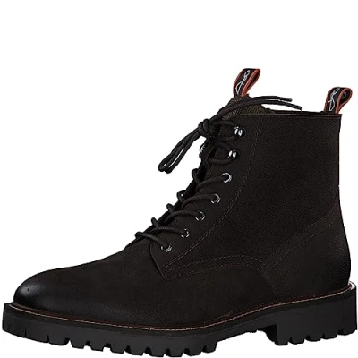 Afbeelding van Marco Tozzi BY Guido Maria Kretschmer Veterboots, Heren, Maat: 41, Mocca nubuck Leer