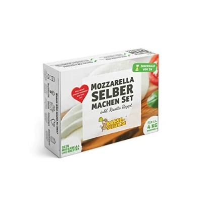 Afbeelding van Kaas zelf maken Mozzarella + ricotta set incl. recept (stap voor stap handleiding)