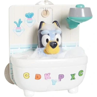Afbeelding van Toomies Bluey douche &amp; schuimbad, interactief badspeelgoed, met waterdouche en schuimvorming, bevordert fijne motoriek, voor kinderen vanaf 18 maanden