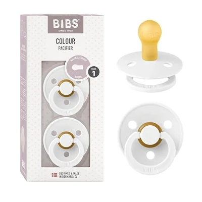 Afbeelding van None Pacifiers Natural Rubber Baby Pacifier Set of 2 BPA Free Noneones Noneade in DenNoneark White Size 6 Noneonths