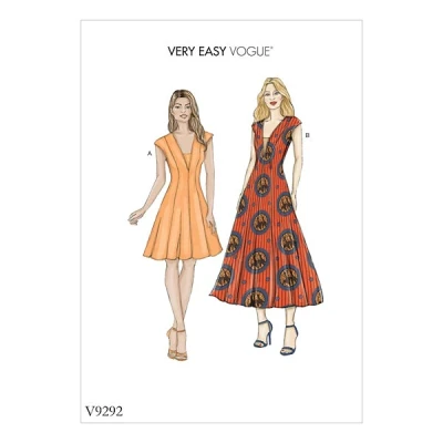 Afbeelding van Vogue Patterns 9292 OS, Misses Jacket and Dickie, maten 6 22, TISSUE, meerkleurig, 15 x 0,5 22 cm