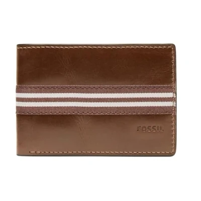 Afbeelding van FOSSIL Jared Front Pocket Wallet Bifold Medium Brown