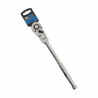 Afbeelding van US PRO Gereedschap 1/2&quot; DR 72T Flexi Hoofd Ratel met Rechte Handvat 4231
