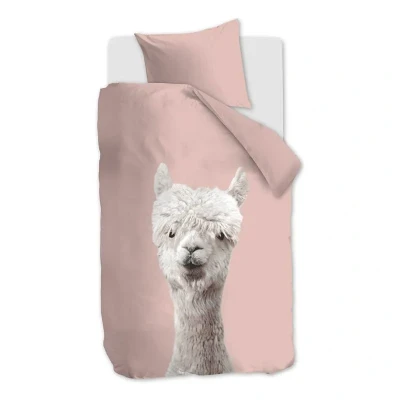 Afbeelding van Ambiante katoenen dekbedovertrek 1 persoons Alpaca (140x220 cm)
