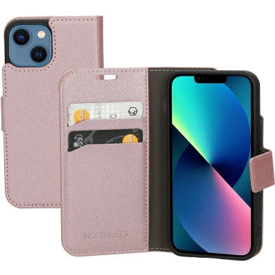 Afbeelding van Mobiparts Saffiano Wallet Case Apple iPhone 13 Mini Pink