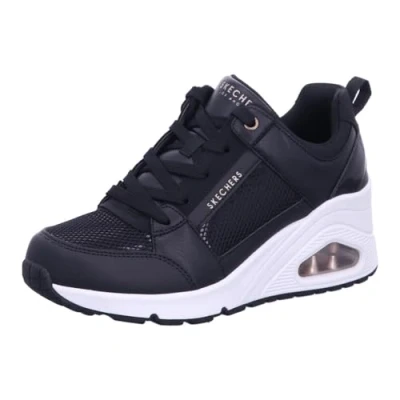 Afbeelding van Skechers Dames Uno Wedge Sneaker, Zwart, 36 EU