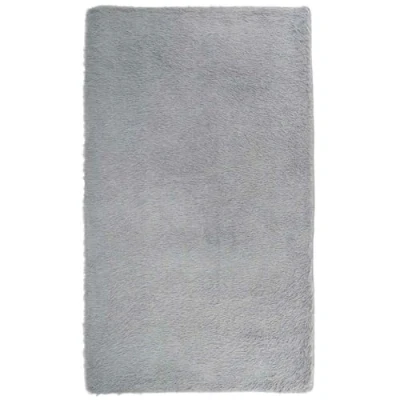 Afbeelding van vidaXL Vloerkleed hoogpolig 60x100 cm polyester lichtgrijs
