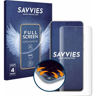 Afbeelding van Savvies Screenprotector voor Samsung Galaxy S21 FE 5G Folie Beschermfolie transparant volledig dekking (4 Stuks)