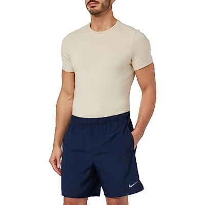 Afbeelding van Nike Performance Challenger Short Korte broeken, Heren, Maat: Small, Obsidian/obsidian/black/(reflective silv)