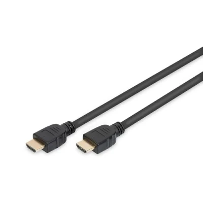 Afbeelding van Digitus AK 330124 050 S HDMI kabel Aansluitkabel A stekker, stekker 5.00 m Zwart Vergulde steekcontact