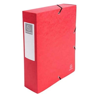 Afbeelding van Exacompta verpakking Rug: 80 mm. 6 Stuk rood