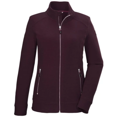 Afbeelding van killtec dames Fleecejack met opstaande kraag KOS 100 WMN FLC JCKT, weintraube, 48, 42802 000
