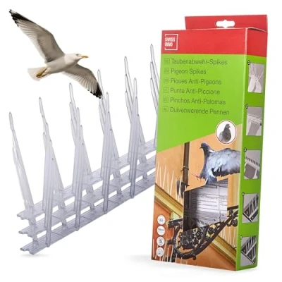 Afbeelding van SWISSINNO duivenwerende spikes 100cm vogelwerend 3x à 33cm langdurige bescherming voor onmiddellijke plaatsing UV bestendig 5 jaar garantie. Gemaakt in de EU.