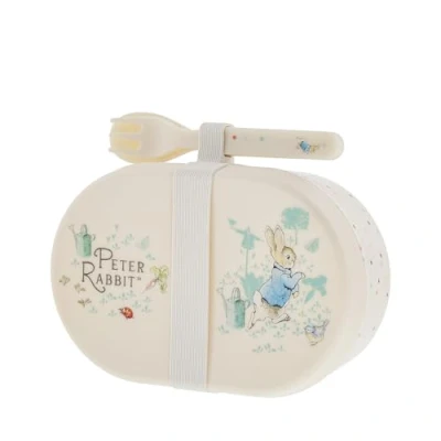 Afbeelding van Beatrix Potter Peter Rab Snackbox Bestek, hoogte 6,5cm